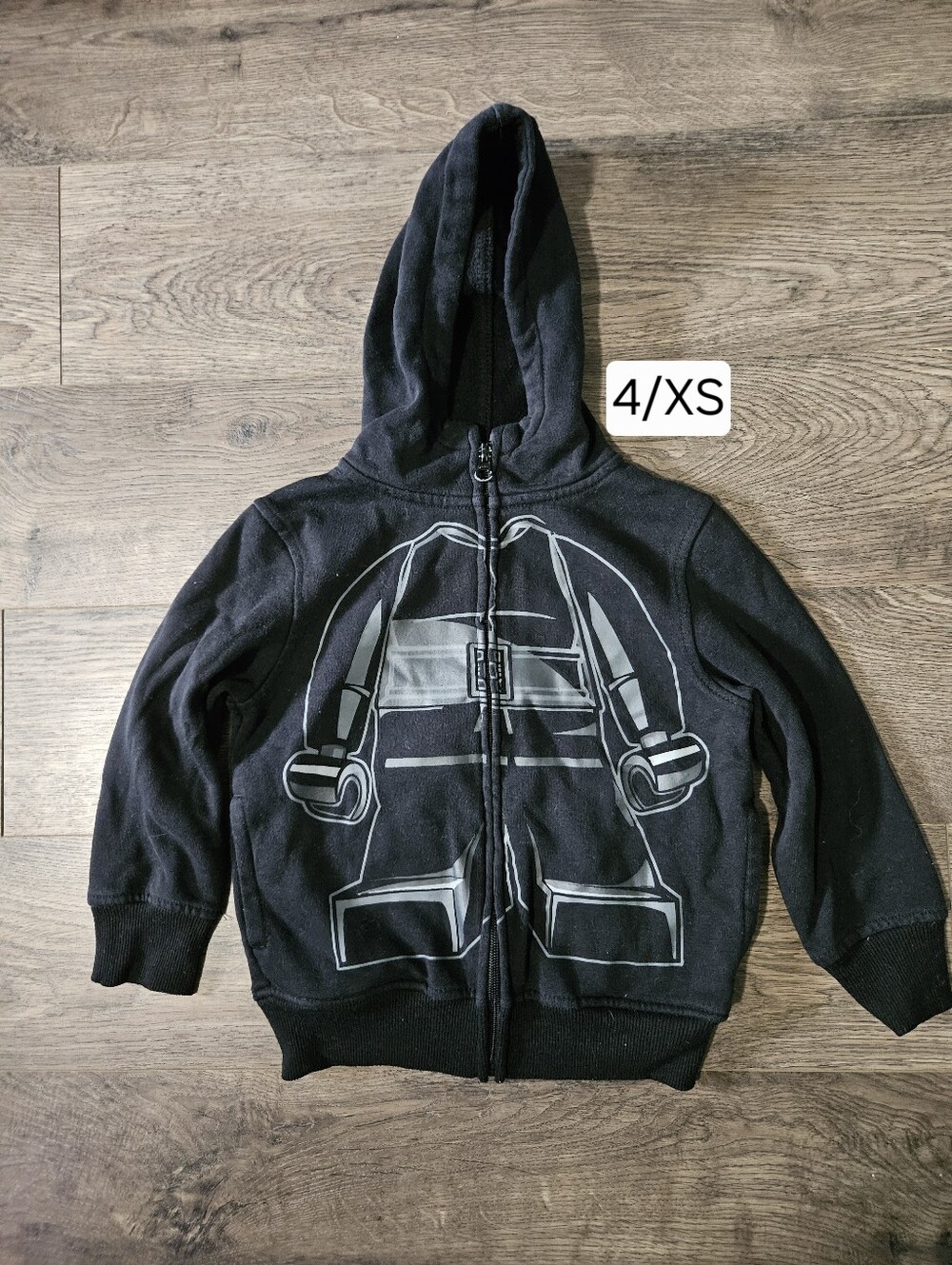 Lego Star Wars 4/XS Zip Up Hoodie Sweatshirt